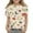 Khaki, variant on Toddler Girls T-shirts, Summer Printed Crewneck Casual Short Sleeve Tops Tee Khaki Size 4 T