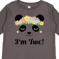 thumbnail image 4 of Inktastic 2nd Birthday Panda Face 2 Year Old Girl Girls Long Sleeve Toddler T-Shirt, 4 of 5