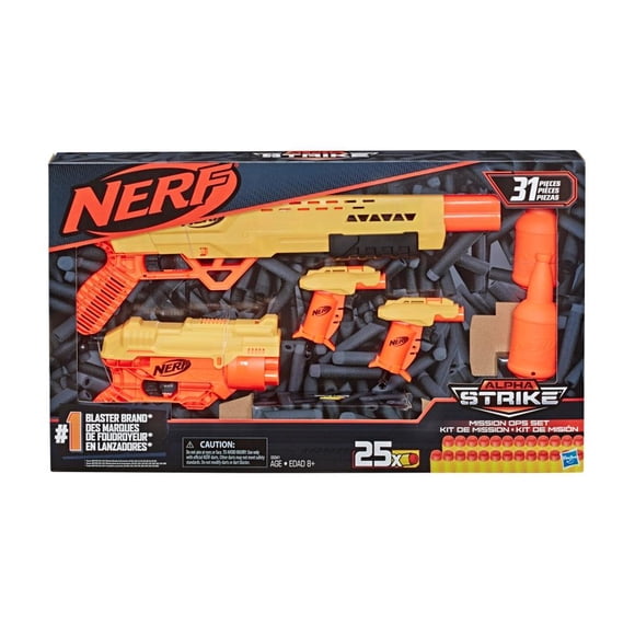 Kit de lanzadores Nerf Hasbro Alpha Strike de Misión de 31 Pzas