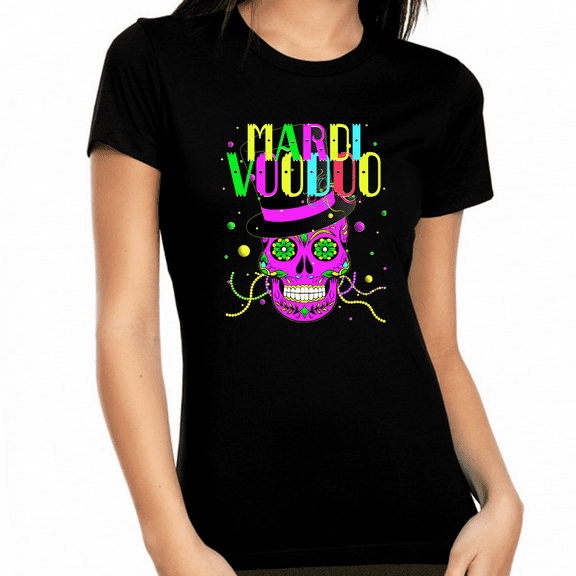 Mardi Gras Shirts for Women Mardi Gras Outfit for Women Voodoo Mardi Gras Shirt Mardi Gras Outfit for Women