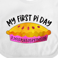 thumbnail image 4 of Inktastic My 1st Pi Day Pink Pie Pan Pun Boys or Girls Baby Bib, 4 of 4