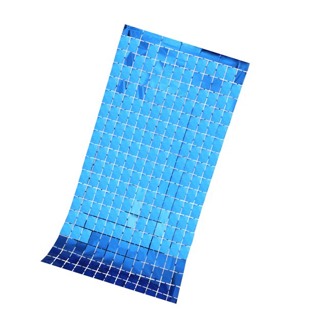 Advancent Telón de fondo de fiesta, telón de fondo de lentejuelas, decoración de boda, Baby Shower, pared de lentejuelas, telón de fondo brillante, Kits de decoración para fiestas azul real Advancent HA007217-08