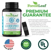 Forest Leaf Liver Detox Cleanse & Repair Supplement with Milk Thistle and Dandelion Root Extract, 60 Vegetable Capsules