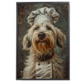 thumbnail image 2 of Pyrenean Shepherd Dog Chef Poster, Pyrenean Shepherd Dog Cooking Food Canvas Print for Restaurant Kitchen Decor, Kitchen Animal Picture Wall Decor, 2 of 6