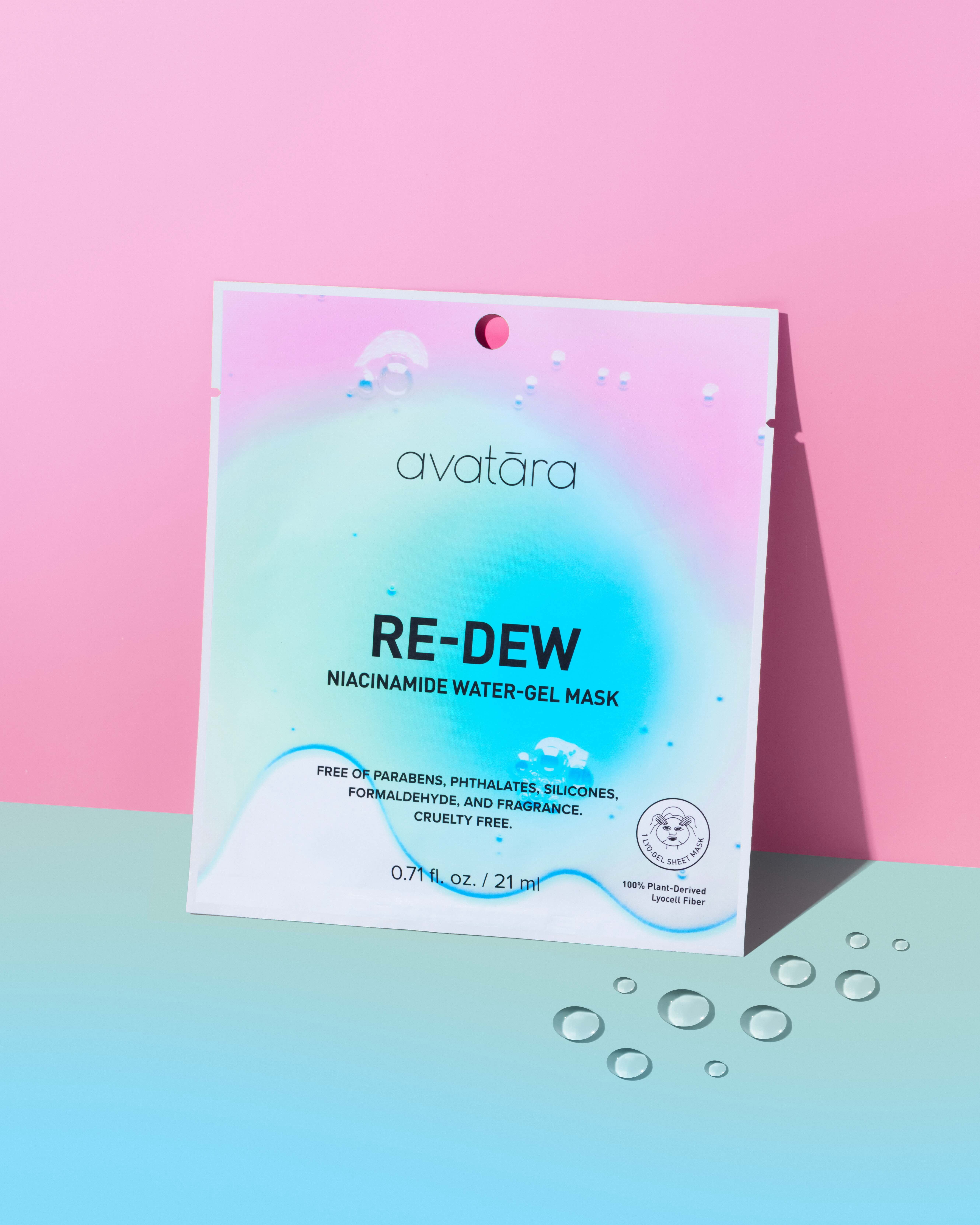Avatara Re-Dew Soothing Niacinamide Water Gel Face Mask for All Skin Type, 1 Sheet Mask