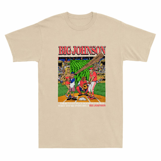 Big Johnson Baseball Graphique Rétro Drôle Adulte Humour Sport Unisexe T-Shirt V16966, jusqu'à Taille 3TG