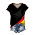 thumbnail image 5 of 2026 Soccer Cup Jersey Unisex, V-Neck Short Sleeve Germany Flag Shield Graphic Top - Breathable Fan Shirt for Men and Women Match Day & Casual Wear Black L, 5 of 5