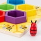 thumbnail image 4 of Juguete Educativo Inclinado De Madera Para Niños Montessori, Juego De Colmena De Educación Temprana, Clip Cognitivo De Color Infantil, Juguete De Abeja Pequeña Serendint FN002472-00, 4 of 6