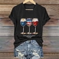 thumbnail image 5 of Womens Shirts Summer 250Th Anniversary Usa for Women 1776 2026 Patriotic American Flag V Neck T July 4Th Graphic Tee 250 Anniversary Usa Shirt Women Black L, 5 of 5
