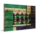 thumbnail image 2 of Marmont Hill - "Green Teeth" Painting Print on Natural Pine Wood, 2 of 5