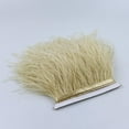 thumbnail image 4 of Hi,Fancy 1 Yard Dyed Ostrich Feather Fringe Trim Ribbon Embellishment Cream, 4 of 8