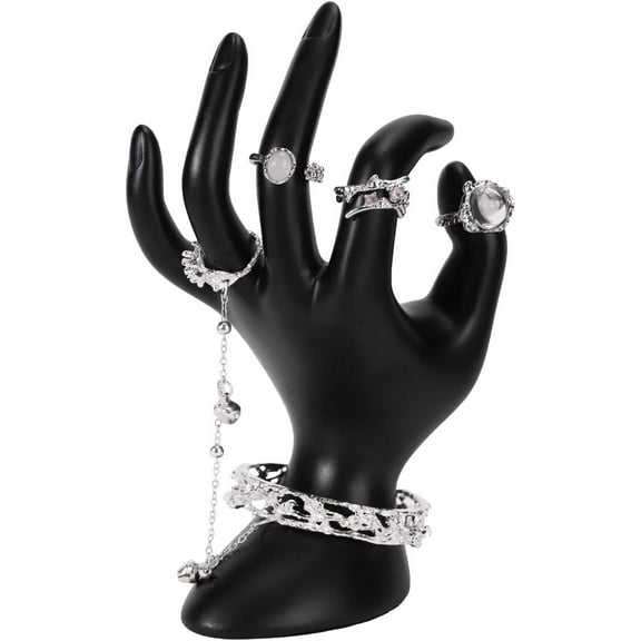 SkyAuks Hand Jewelry Holder Ring Holder for Jewelry for Displaying Bracelets, Rings, Jewelry and Room decorations and Store event displays(Black)