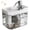 White, variant on USB Cat Water Fountain with Auto Filter Transparent Anti-Dry Burning Recirculating Dispenser Includes Pump for Cats
