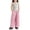 Pink, variant on Ruyang Girls Wide Leg Pants Flowy Loose Fit Palazzo Pants for Kids Elastic High Waist Baggy Trouser Lightweight Casual Beach Bottoms
