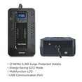 thumbnail image 5 of CyberPower EC850LCD Battery Backup UPS, 850VA/510W, 12 Outlets, LCD Display, 120V, Compact, Black, 5 of 9