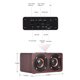 thumbnail image 4 of Altavoz Bluetooth Retro de Madera, Altavoces Inalámbricos Duales de 5 W con Sonido Envolvente 3D, 4 of 8