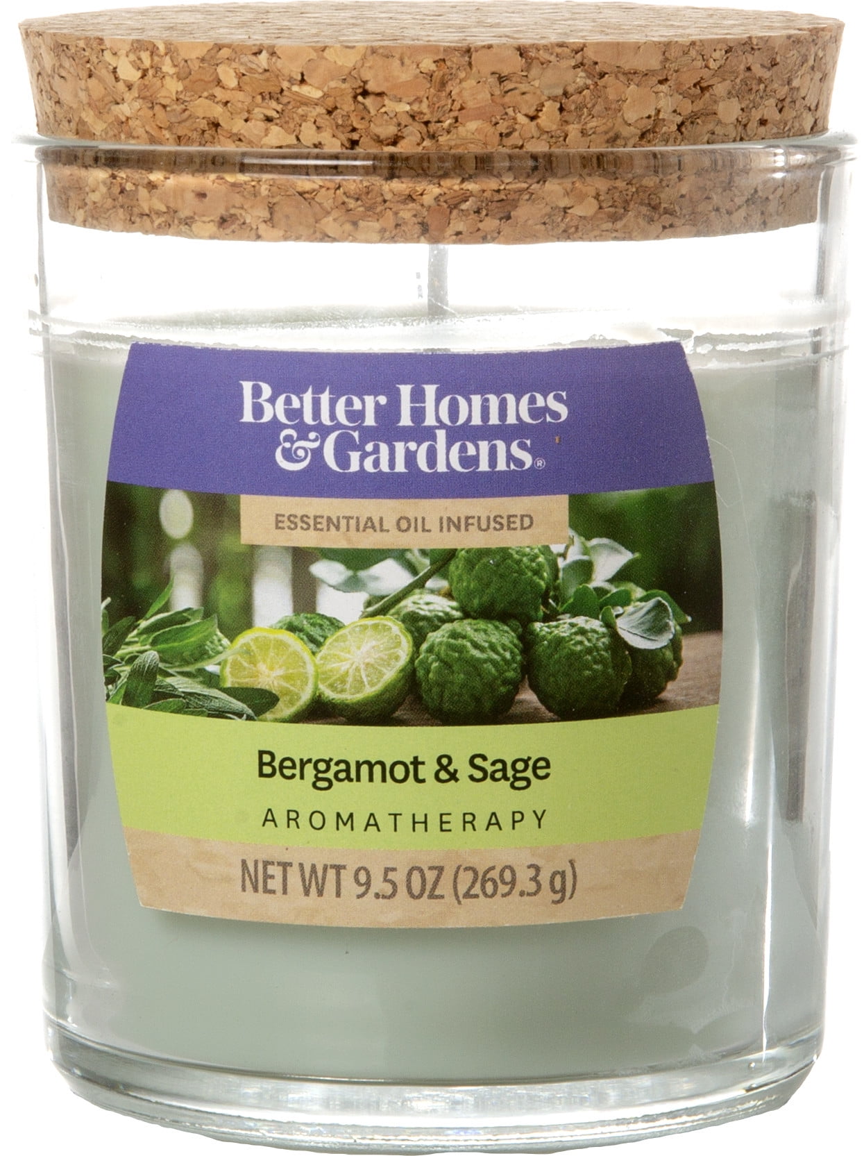 Better Homes & Gardens Scented Jar Candle, Bergamot and Sage Aroma