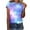 Style 03, variant on Women's T-shirts 2025 New Starry Sky Print Shirts Summer Short Sleeve Top Casual Round Neck Blouses Loose Pullover Tops Style 09 L
