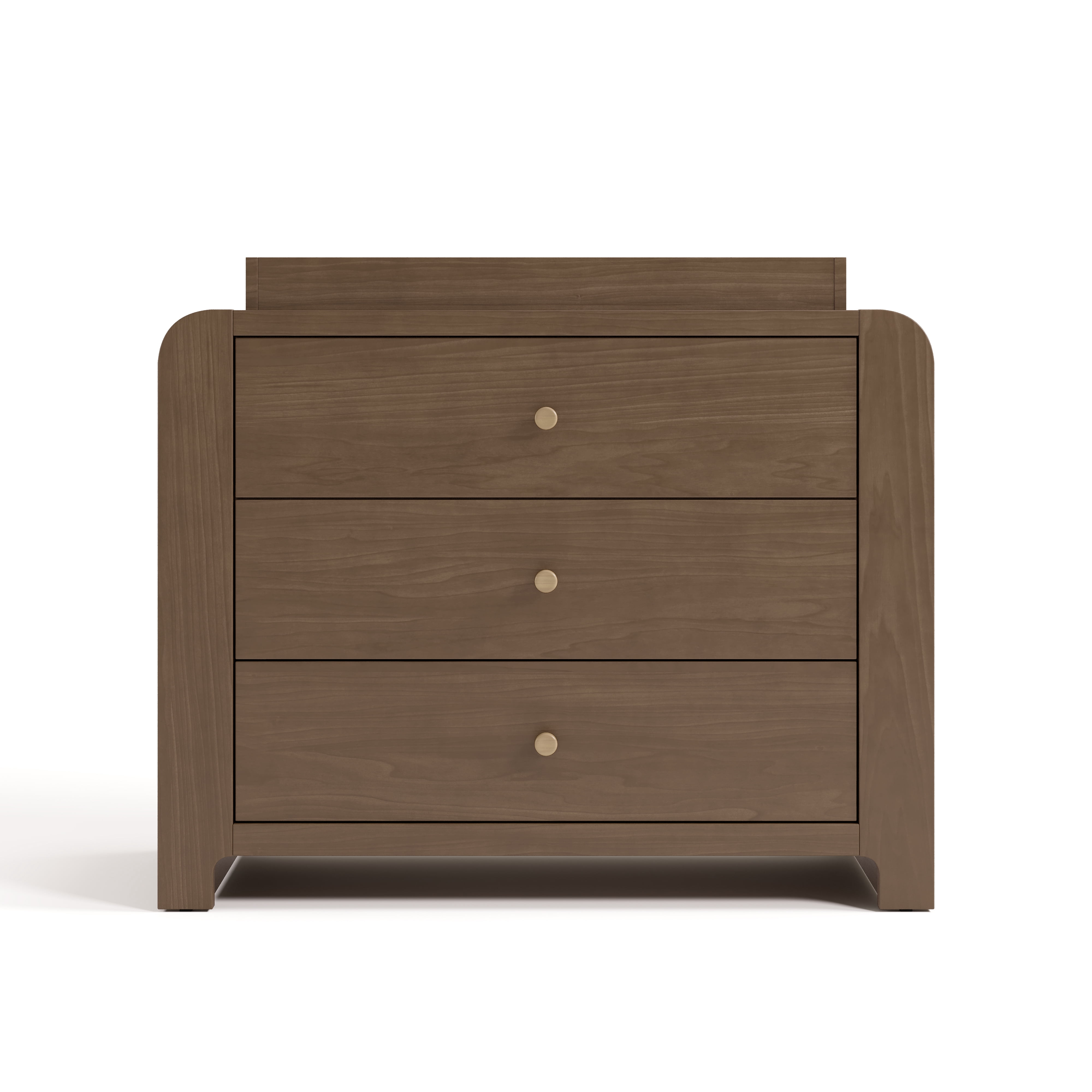 Graco Read-with-Me 3 Drawer Chest with Bookshelves and Removable Changing Topper, Hazelnut with Driftwood