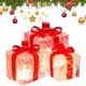 thumbnail image 1 of Cajas Navidad Regalo Adorno Falda Juego 3 Luces, 1 of 9