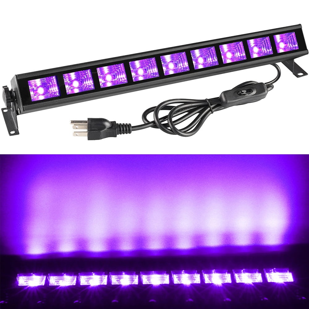 Rosnek 36W LED Blacklight Bar with Plug, Waterproof LED Blacklight