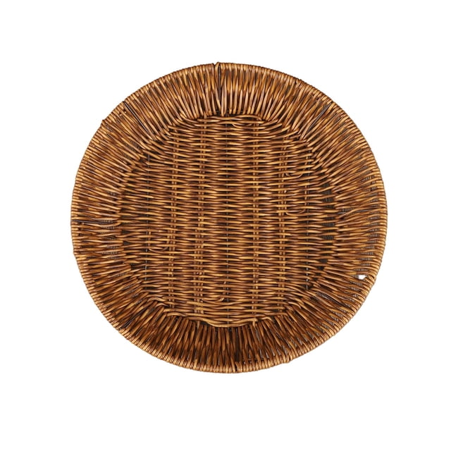 Woven Storage Basket Plastic Imitation Vines Multifunctional Tray for Fruits Vegetables Snacks Candy Bread