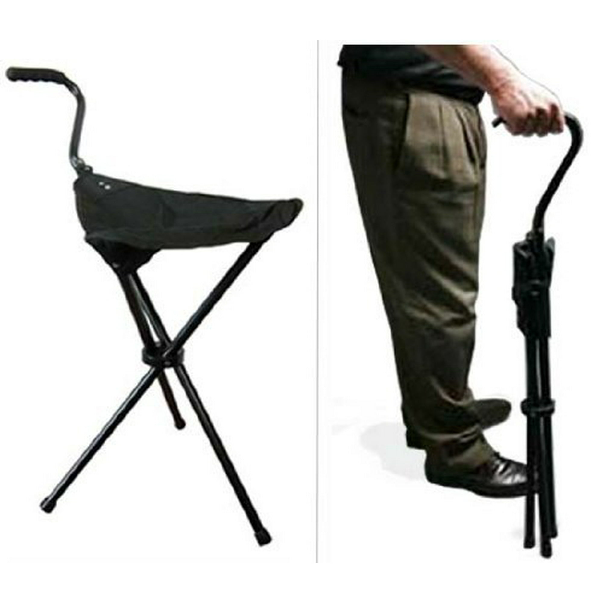 Portable Walking Chair Cane Stool From The Stadium Company Portable Walking Chair Cane Stool From The Stadium Company Black Canada