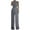 Gray, variant on YanHoo Women's Dressy Jumpsuits High Collar Sleeveless Waist Wide Leg Pleated Overalls Petite Ladies Elegant Jumpsuit Rompers