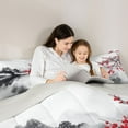 thumbnail image 5 of Castle Fairy Boys Girls Cherry Blossoms Twin Comforter Sets,Japanese Style Bedding Set, 5 of 8