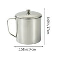 thumbnail image 3 of SHIMELE Stainless Steel Mug with Lid and Handle, Durable Rust-Resistant Water Cup, Commercial Use, Ergonomic Design, Perfect for Hot and Cold Beverages, 3 of 6