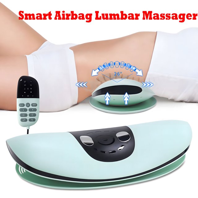 leyfeng Masajeador Lumbar de calefacción de pulso de recarga masajeador de cintura de terapia de espectro aliviar la rigidez de la columna Lumbar reducir el dolor