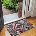 thumbnail image 2 of Pioneer Flower Floral Print Pattern Door Rugs,Washable Non Slip Door Mats Indoor,Decorative Door Mats,Entry Mat Indoor for Entrance,Bedroom,Kitchen,Bathroom,17"x30", 2 of 6
