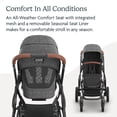 thumbnail image 4 of UPPAbaby Vista V3 Stroller - Full-Size Single-to-Double Stroller System - Toddler Seat, Bug Shield, Rain Shield, and Storage Bag Included - Greyson (Charcoal Mélange/Carbon Frame/Saddle Leather), 4 of 5