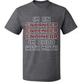thumbnail image 1 of Unisex T-Shirt, Im An Enganeer Good With Math, Slim Fit, Short Sleeve Sweater - Graphite Heather Large, 1 of 2