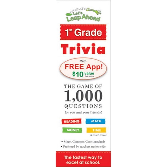 Pre-Owned Let's Leap Ahead 1st Grade Trivia: The Game of 1,000 Questions for You and Your Friends! (Paperback) 1613510454 9781613510452