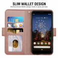 thumbnail image 2 of Mobile Phone Cover Pixel 3axl 3 Card Slots Pocket Leather Protective Cover with Magnetic Closure Pink, 2 of 7
