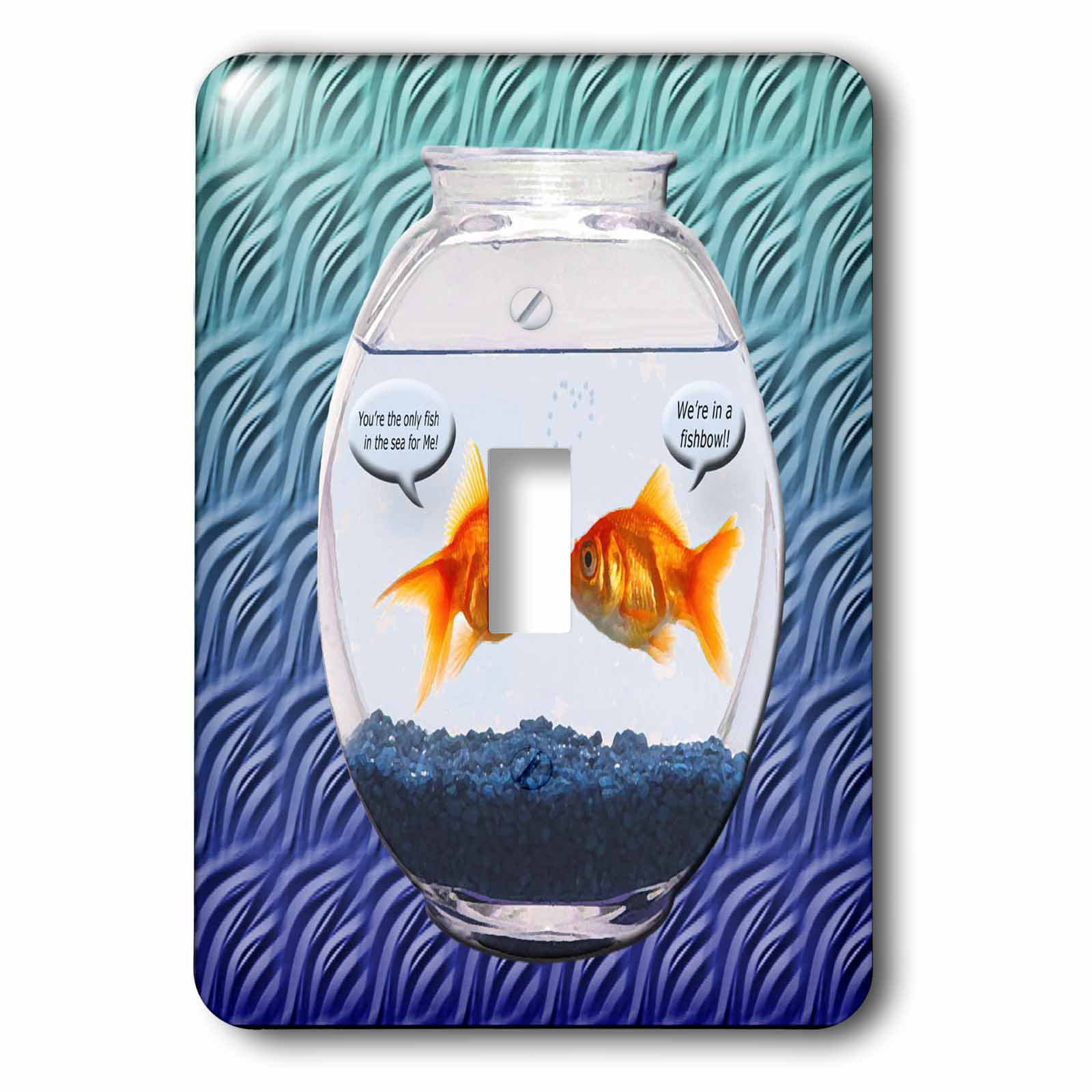 3dRose lsp_17475_6 Goldfish Humor Outlet Cover