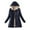 Navy winter coat, variant on clear 50% off Quilted Jacket for Women Winter Usmixi Puffer Coat for Women Open Full Zipper Plus Size Plush Lined Hooded Outwear Long Sleeve Casual Solid Lamb Woolen Coat Tops Jacket Holiday