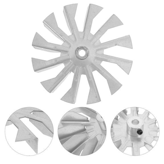Soimiss Impeller Fan Supply with Galvanized Iron Fan Blade for Radiator 1Pack