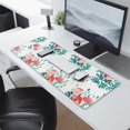 thumbnail image 2 of Red Flowers and Bud&nbsp;mouse Padswaterproofno Slip&nbsp;for Office Home Work GamingmousepadRubber Base Mousepad with Stitched Edges 31.5x11.8inches, 2 of 7