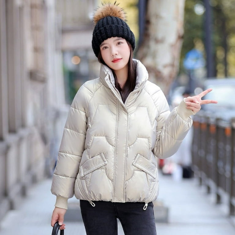 Cheap 2021 Winter Long Puffer Jacket Women Casual Design Korean Fashion  Clothing Fur Coats Long Sleeve Outdoor Coats Hooded Parkas