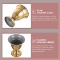 thumbnail image 4 of Golden Metal Flower Pot for Storage Trophy Cup Planter Vintage Style, 4 of 5
