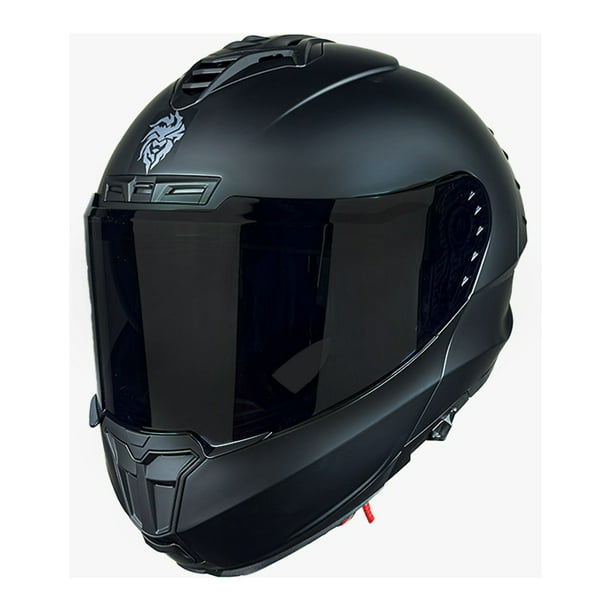 Negro Mate Cascos Para Motocicleta Certificados Casco Abatible