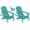 Lake Blue, variant on FOOWIN Adjustable Backrest Folding Adirondack Chair with Cup Holder, HDPE Weather Resistant Fire Pit Chair, White