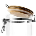 thumbnail image 5 of JoyJolt Large Glass Food Storage, Pickling Jars with Airtight Seal- Bamboo Clamp Lid (Set of 2) - 27 oz, 5 of 11