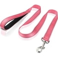 thumbnail image 2 of FunTags 4FT Reflective Dog Leash with Soft Padded Handle for Training,Walking Lead for Medium & Small Dogs,3/4 Inch Wide,Neon Pink, 2 of 6
