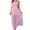 Pink, variant on Fesfesfes Spring Dresses for Women Off Shoulder Sling Dress Casual Flowy Chiffon Maxi Dress Solid Color Camis Beach Dress