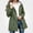 Army Green, variant on Girls Outdoor Jacket (5-16) Drawstring Long Sleeves Waterproof Zipper Hooded Oxford Cloth Outerwear Purple Size 15