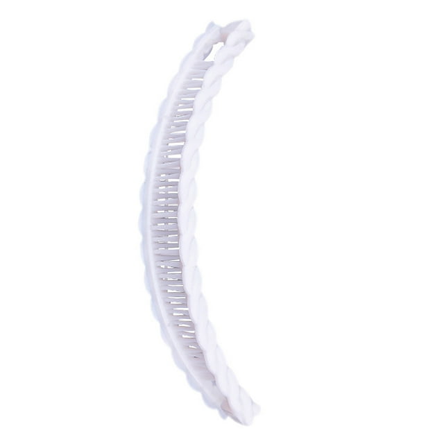 letairis Griffes de Cheveux Simple Modèle Prop Coiffe Féminine Mode Mariée Mariage Épingle à Cheveux Filles Barrettes Courbe Style Outil Banane Clips Blanc