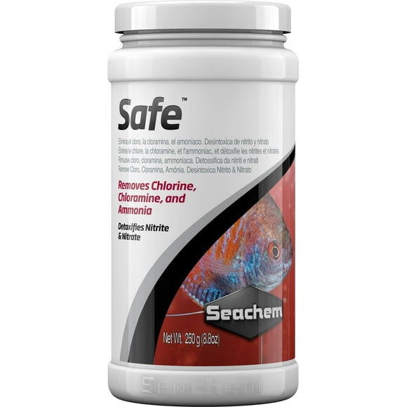 Acondicionador Seachem Safe 250 g/250 ml para agua dulce y salada